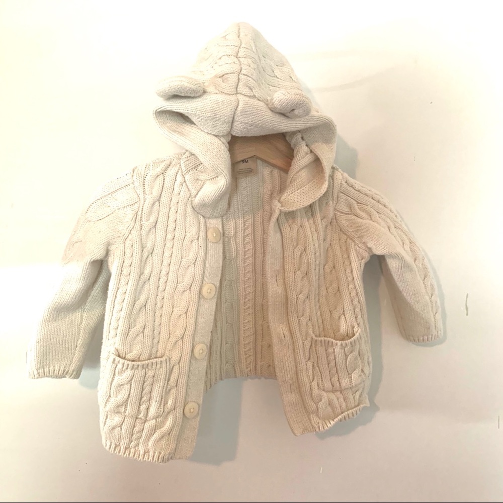 Baby B’gosh hooded sweaters with ears
